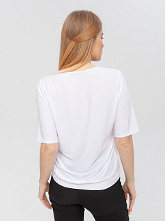 Блуза "Алли" 5ВП189423-2-бел бел/кружево/бел