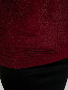 Блуза "Ума-люкс" 5ВП4375-л-бр мерцающий/бордо