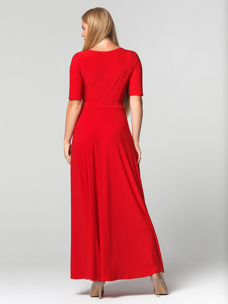 Платье "Лаура" 6ВП107-2-9-макси-кр красный