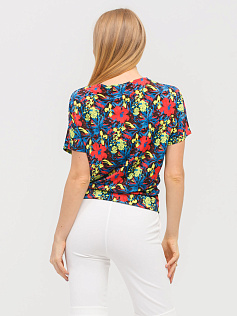 Блуза "Асса" 5ВП256-о-иц иллюзия/цветы