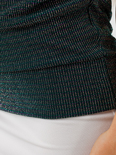 Блуза "Асса" 5ВП456-л-из люрекс/изумр/зеленый